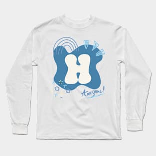 Alphabet H Long Sleeve T-Shirt